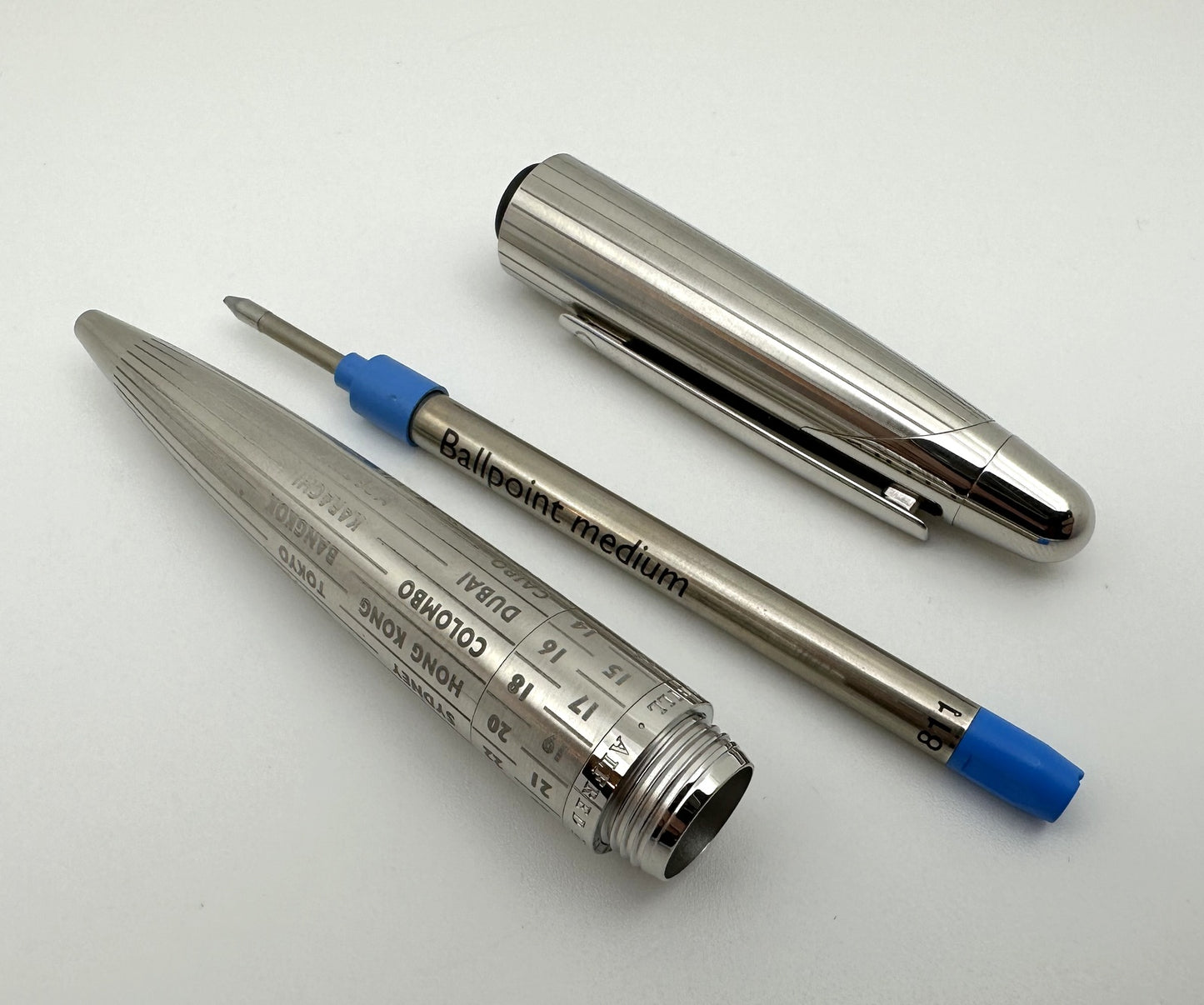 Alfred Dunhill AD2000 G.M.T. World Time Zones Limited Edition Ballpoint Pen -NOS