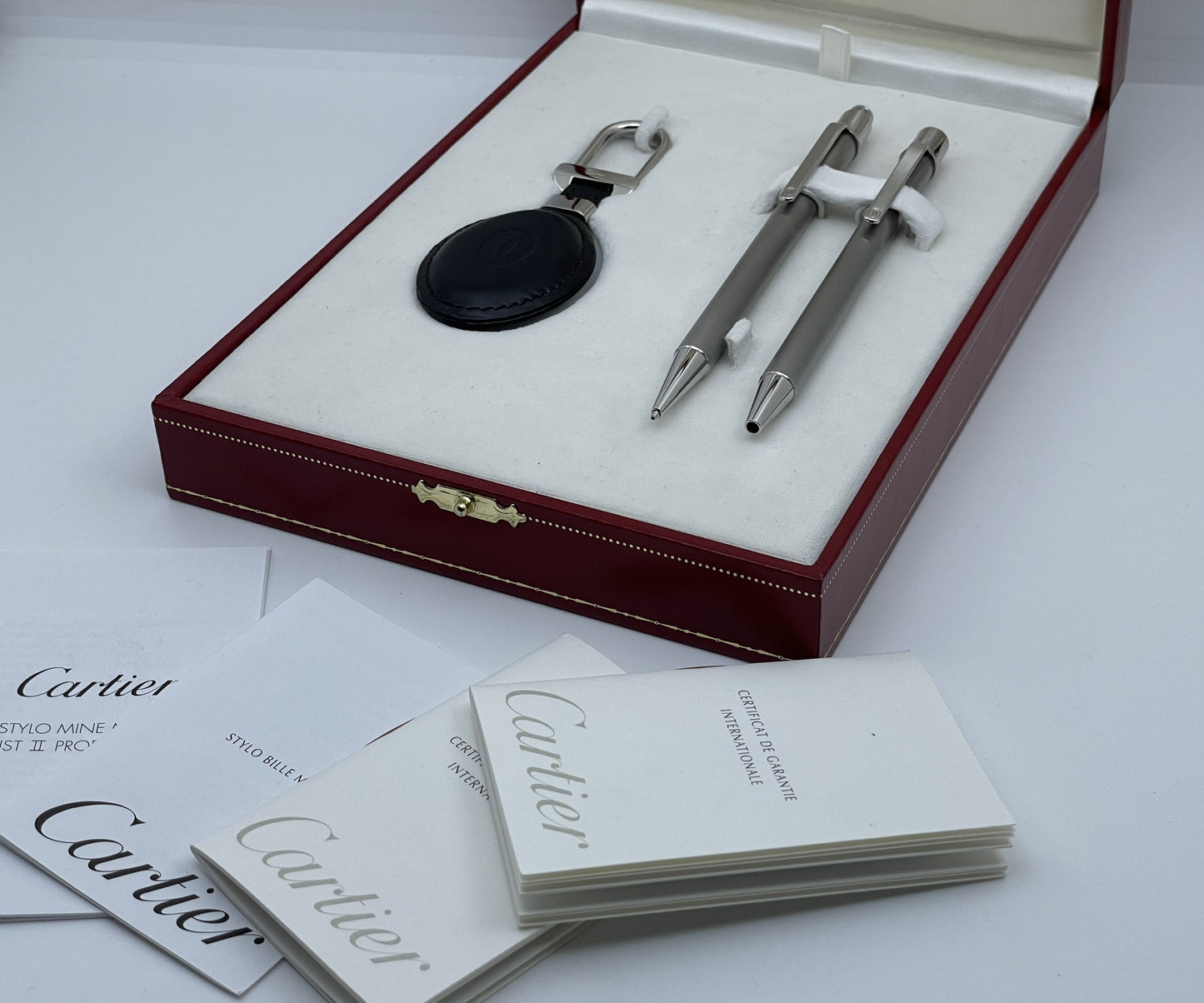Must De Cartier Pen Set Ballpoint Pen, Pencil & Key Chain