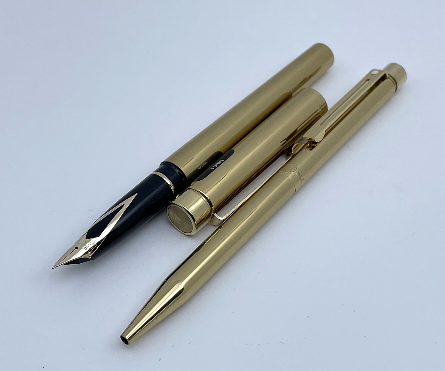 Sheaffer Targa Imperial Brass Targa 1020 Fountain Pen & Ballpoint Pen Set
