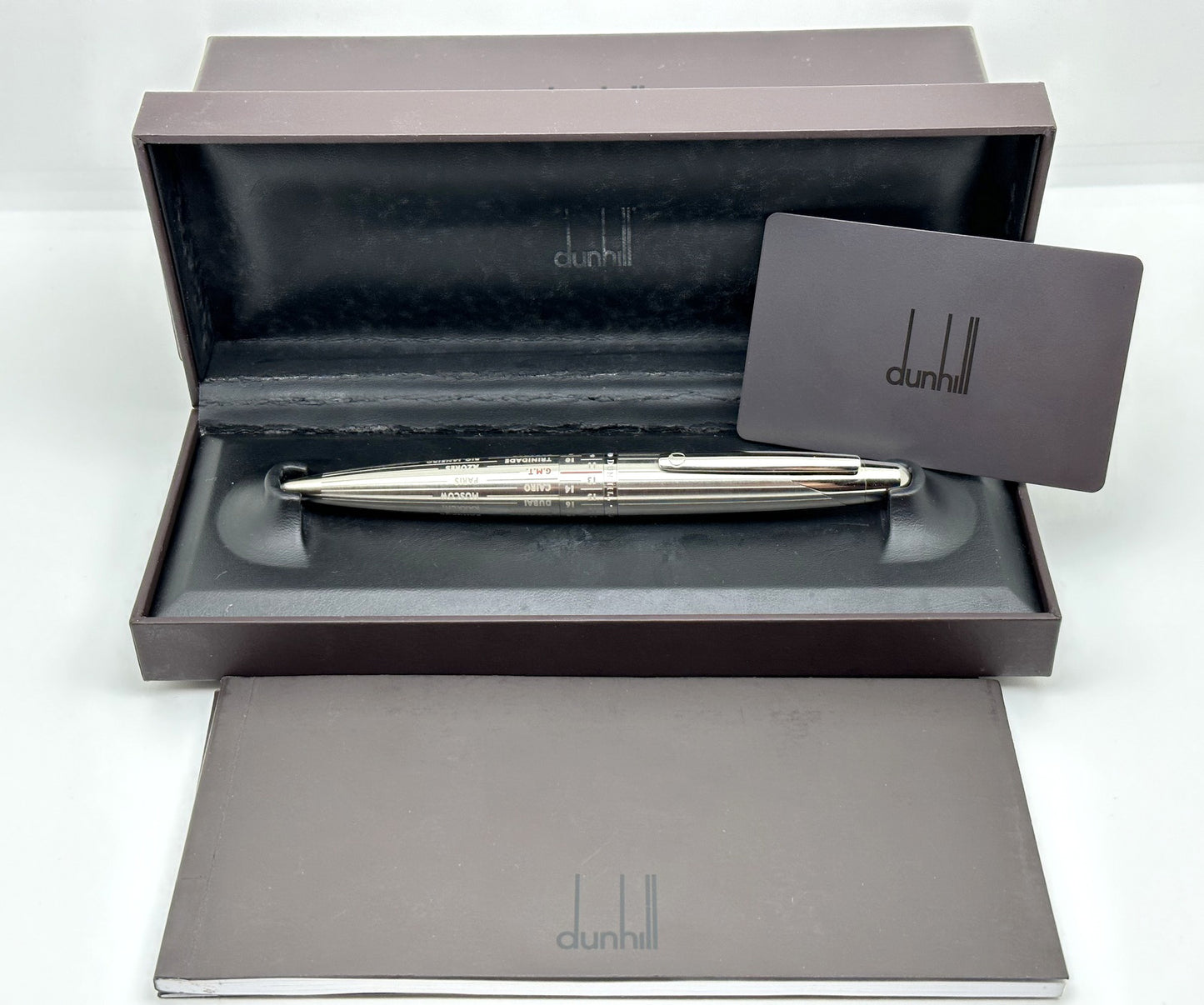 Alfred Dunhill AD2000 G.M.T. World Time Zones Limited Edition Ballpoint Pen -NOS