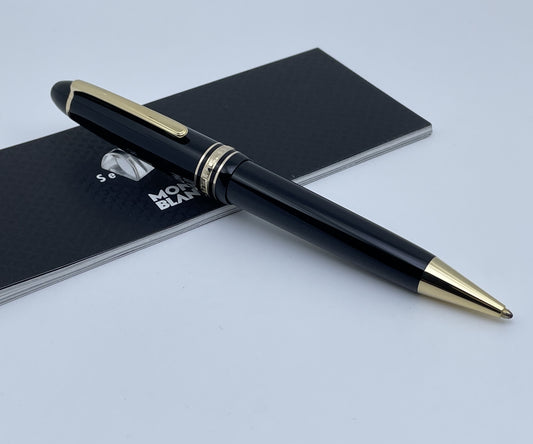 Montblanc Meisterstuck Black LeGrand 161 Gold Plated Ballpoint Pen