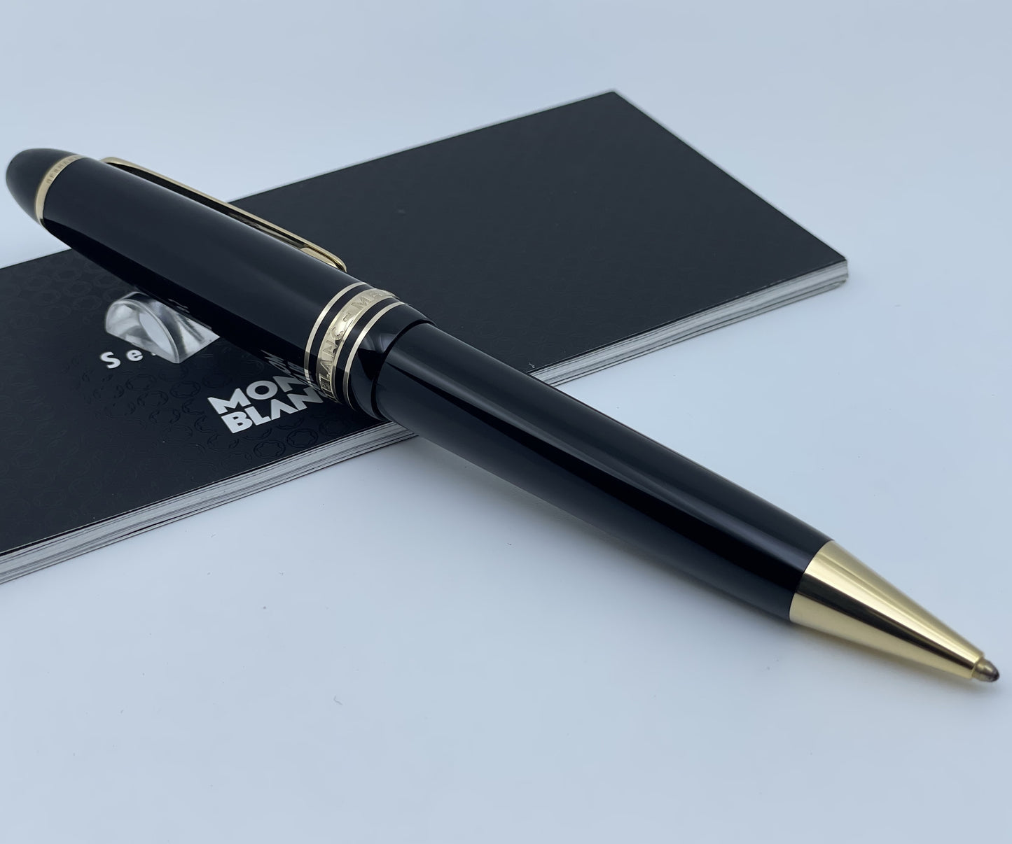 Montblanc Meisterstuck Black LeGrand 161 Gold Plated Ballpoint Pen