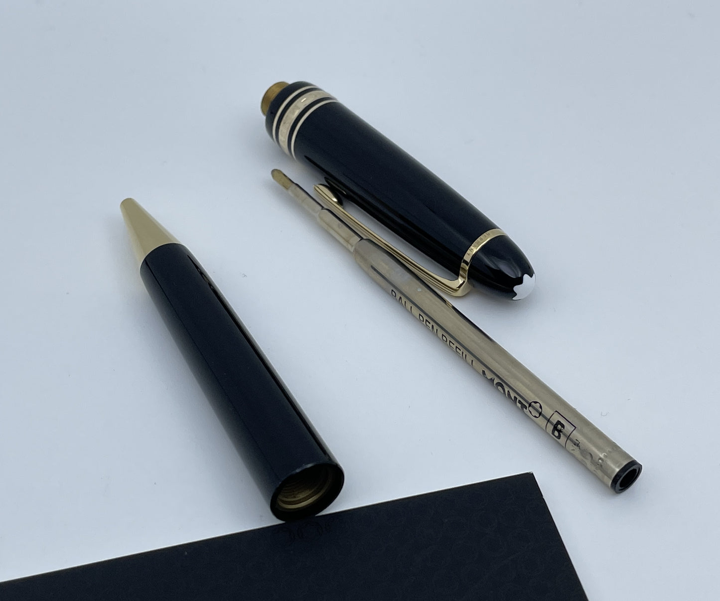 Montblanc Meisterstuck Black LeGrand 161 Gold Plated Ballpoint Pen