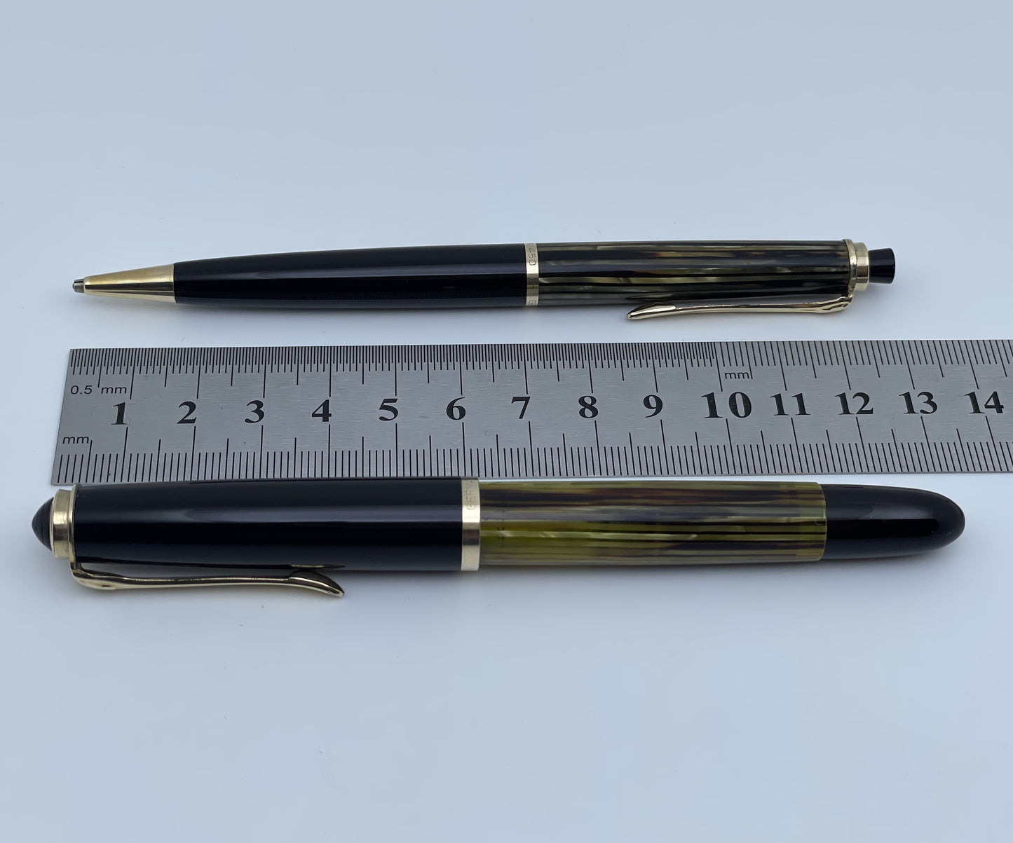 Vintage Pelikan Brown Tortoise 400 Fountain Pen & 450 Pencil / Set