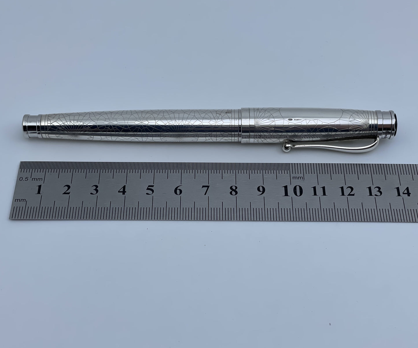 Montegrappa Memoria Guilloche 925 Sterling Silver Rollerball Pen