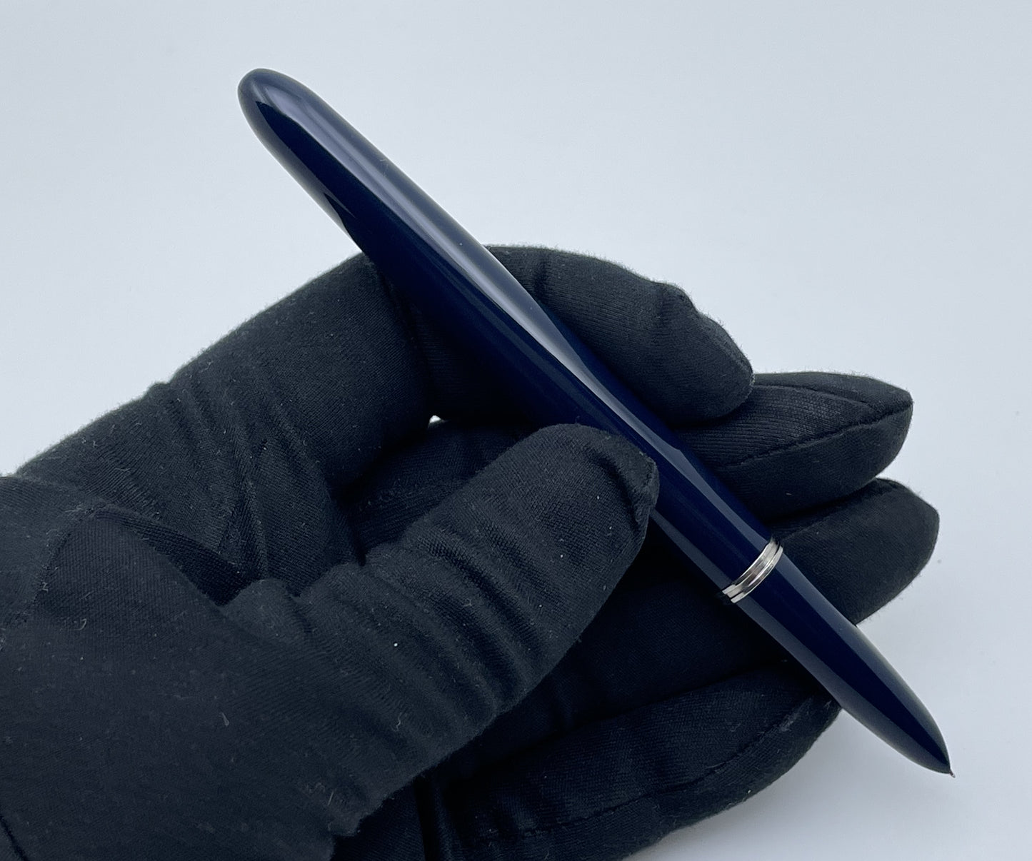 Vintage Parker 51 Aerometric Blue Barrel Gold Filled Cap Fountain Pen