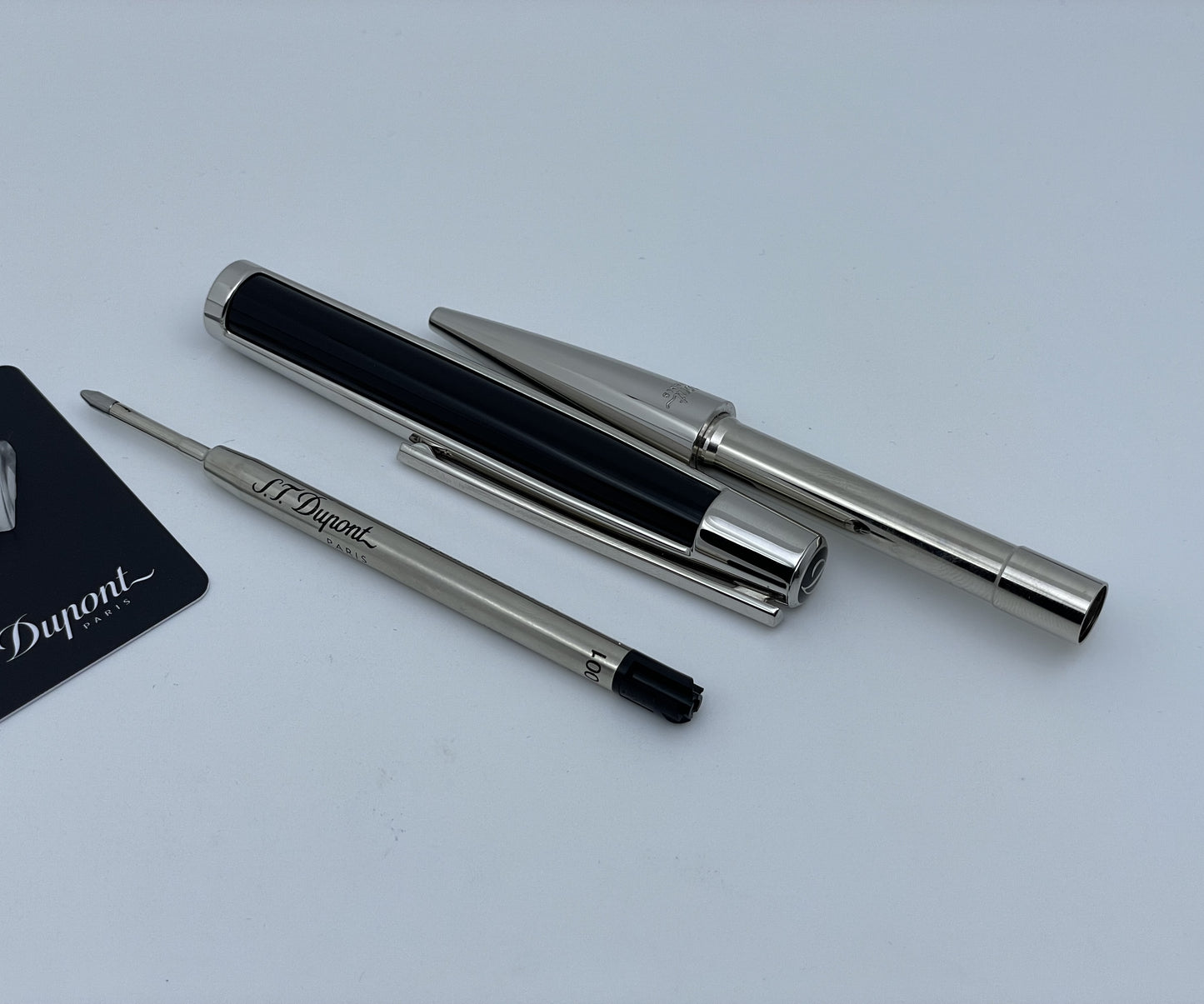 S.T. Dupont DEFI Black Lacquer And Pallidum Ballpoint Pen