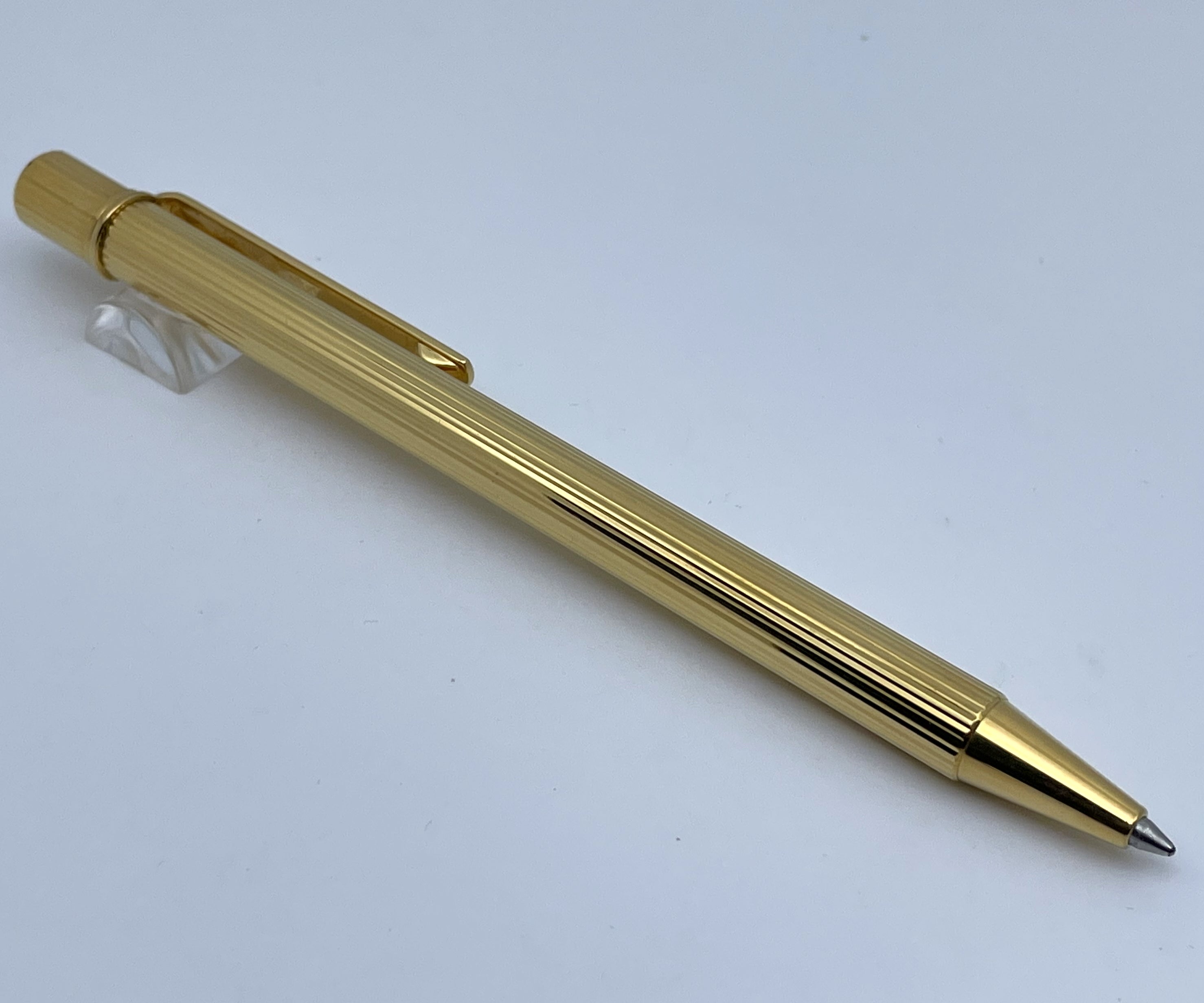 Must De Cartier Stylo Bille II Gold Plated Ballpoint Pen pensandmore