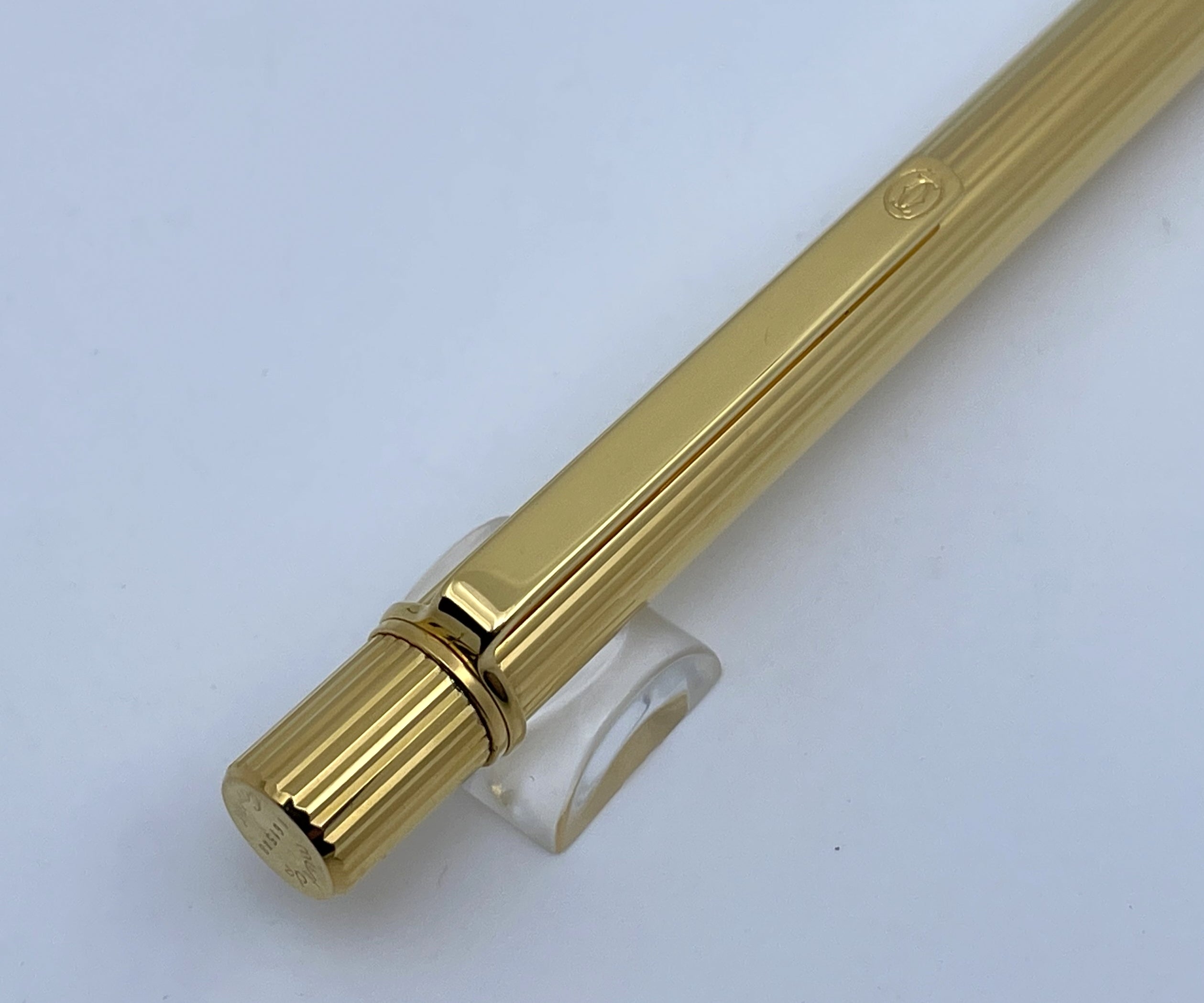 Must De Cartier Stylo Bille II Gold Plated Ballpoint Pen pensandmore