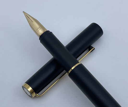 Montblanc Slim Line Gold Plated Fountain Pen